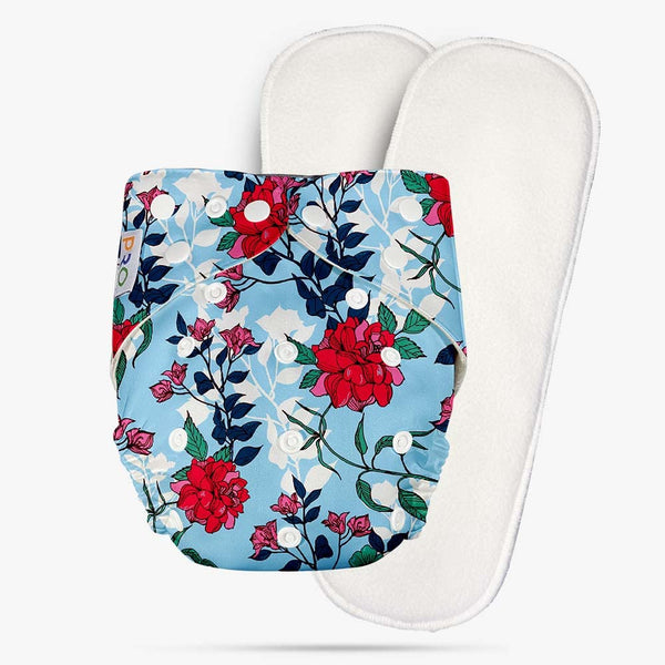 Pro Reuseable Cloth Diaper Flower Printed