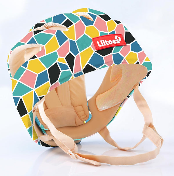 LILTOES Baby Head Protector for Safety of Kids 6M to 60M- Baby Safety Helmet. (Mosaic)